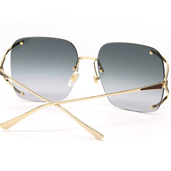 NEW WOMEN GUCCI SUNGLASSES GG0646S 001 SQUARE GUCCI EYEWEAR - Picture 9 of 10